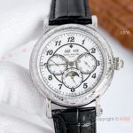 Swiss Clone Patek Philippe Perpetual Calendar Engraving watch CH 29-535 Movement